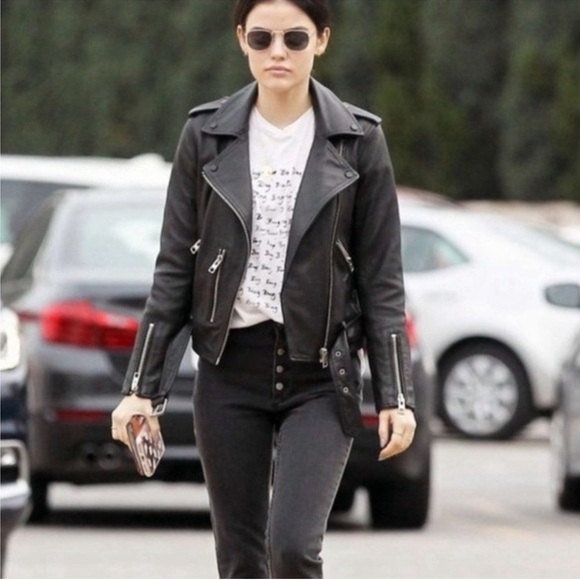 Anine Bing Frida Jeans Charcoal Sz 25 Edgy Grunge RockerChic - Picture 15 of 15